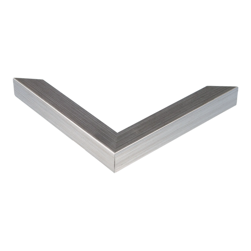 Cube Brushed Silver Picture Frame, 33x95cm
