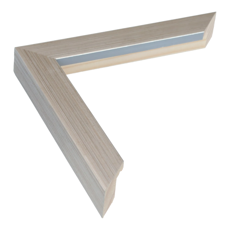 Cube Brushed Silver Picture Frame, 33x95cm