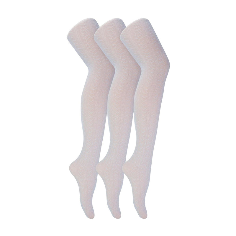 3 Pairs Glitter Ladies Tights: Sparkle Footed Shiny Stocking in Gold/Silver