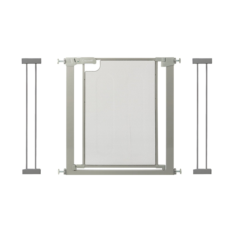 Callowesse Metal Mesh Baby Stair Gate - Ash Grey
