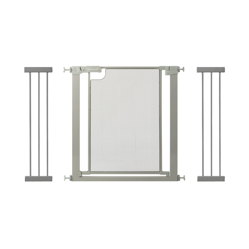 Callowesse Metal Mesh Baby Stair Gate - Ash Grey