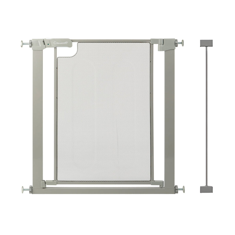 Callowesse Metal Mesh Baby Stair Gate - Ash Grey