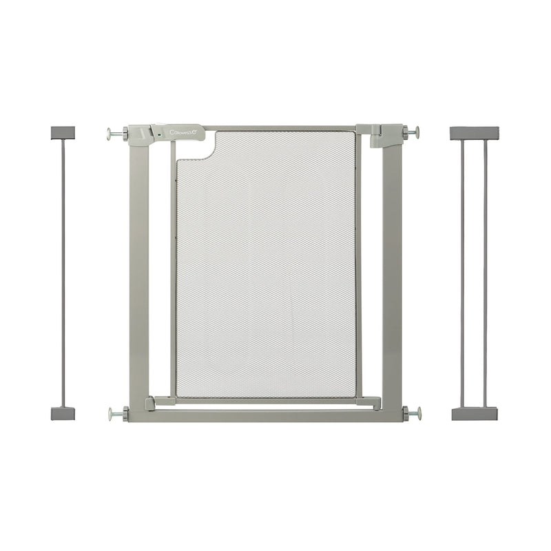 Callowesse Metal Mesh Baby Stair Gate - Ash Grey