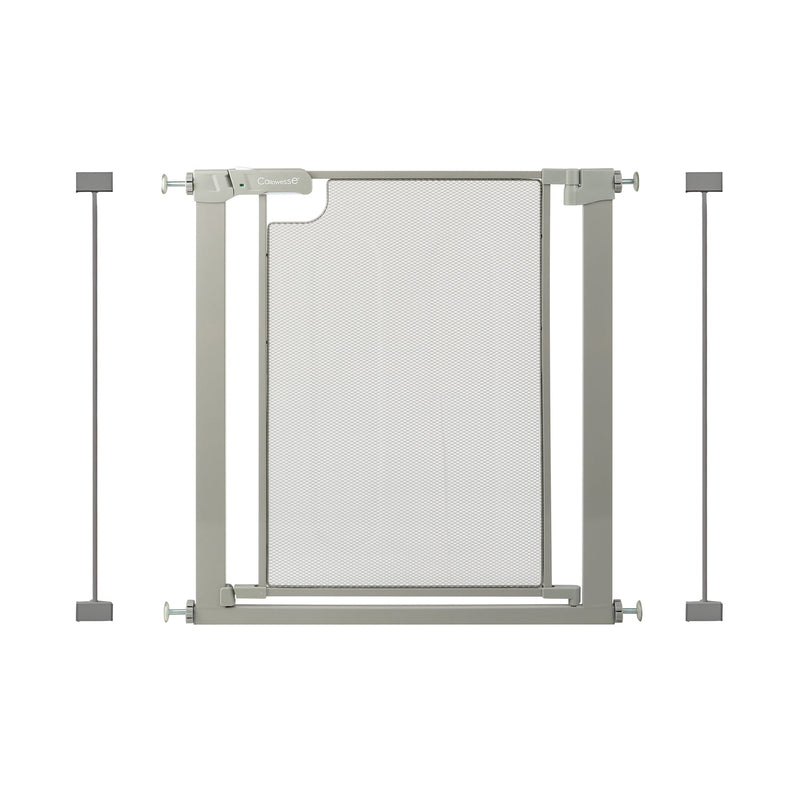 Callowesse Metal Mesh Baby Stair Gate - Ash Grey