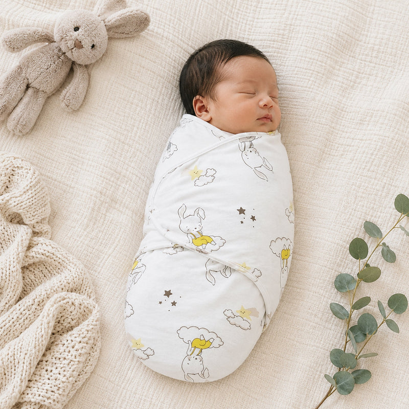 Callowesse Newborn Baby Swaddle 0-3 Months – Bunny Dreams
