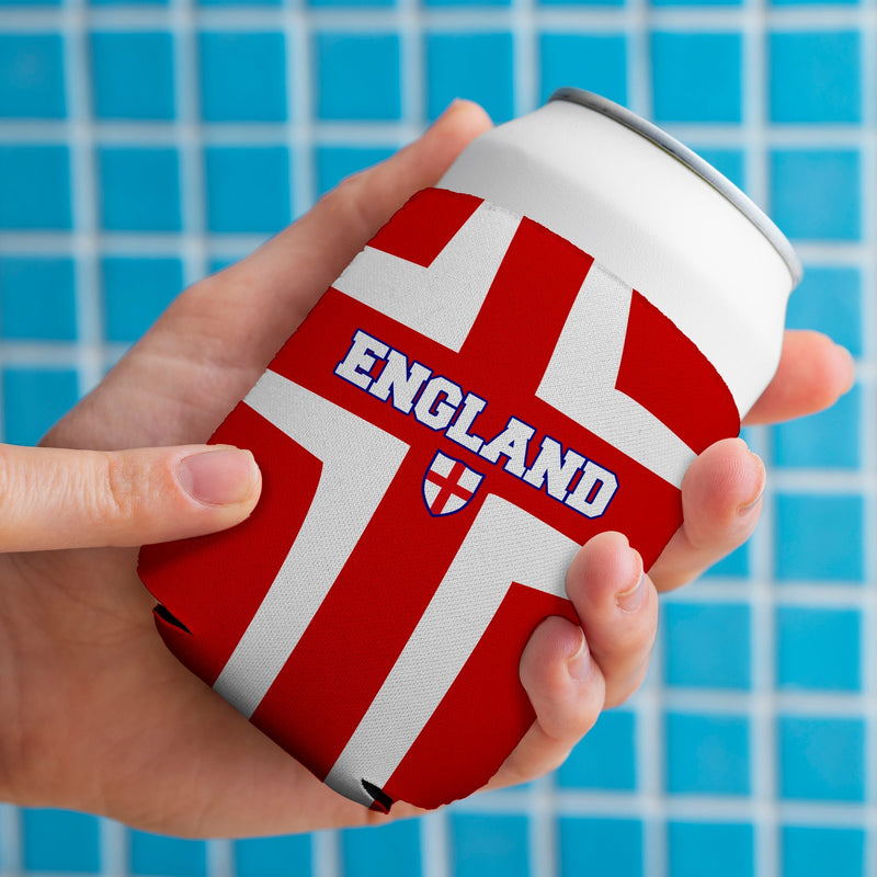England St George Flag Tilt  - Drink Can Cooler