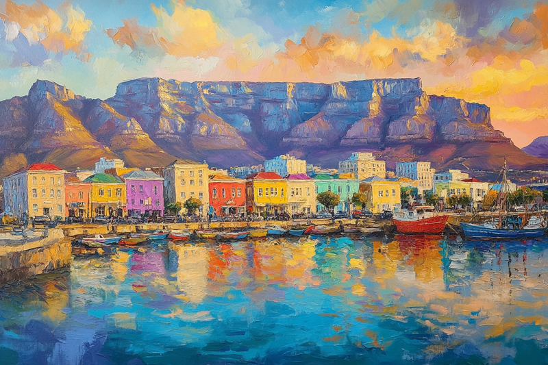 Cape Town Colourful Canvas