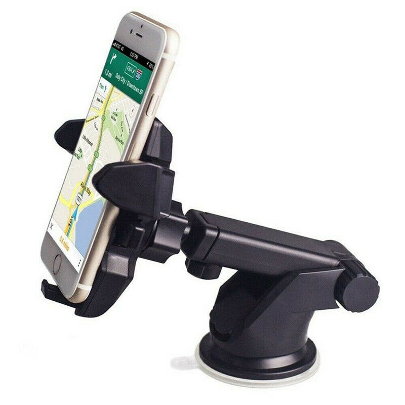 Car Phone Holder Universal Suction Mount Dashboard Windscreen Air Vent Mobile Black