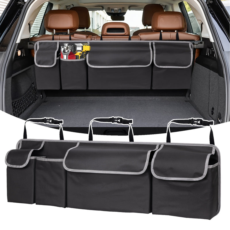 Universal Car Seat Back Organizer - Large Capacity Storage with Multiple Pockets & Durable Fabric