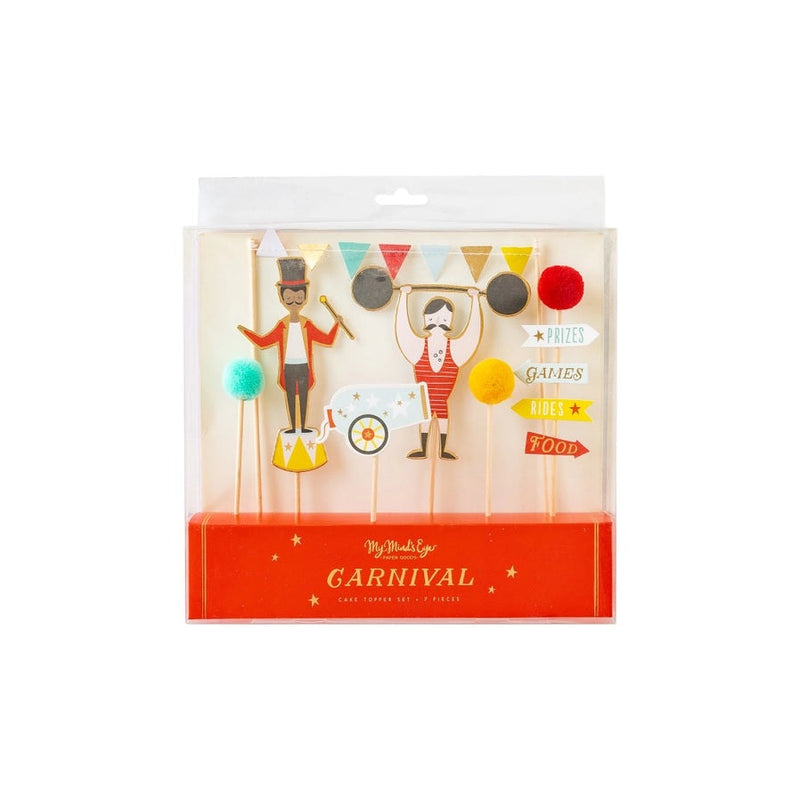 Carnival Cake Topper Set