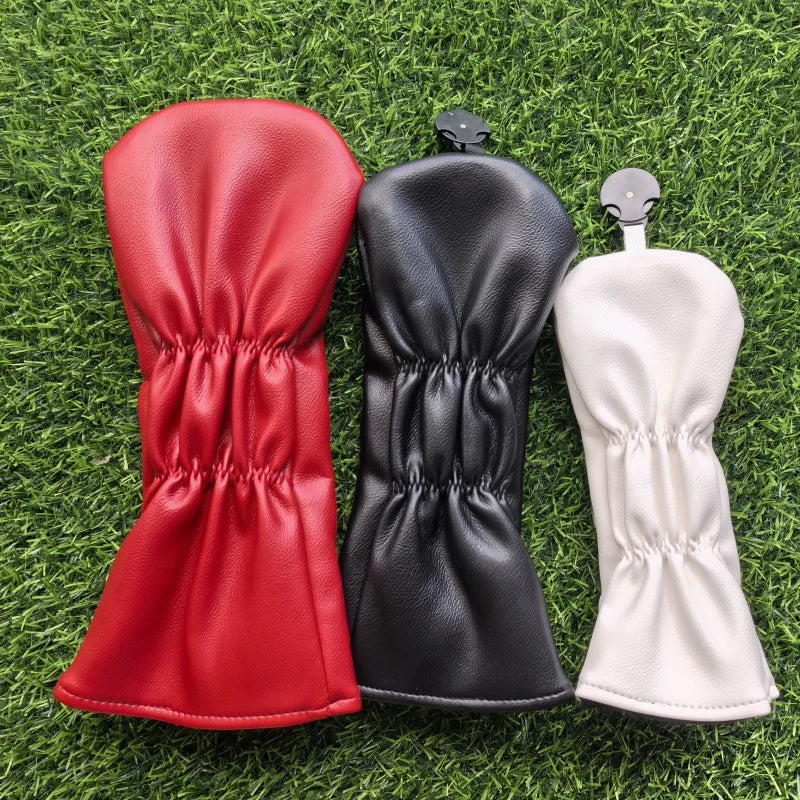 Cartoon Bomb Golf Headcovers PU Leather Driver Fairway Wood Putter Head Covers