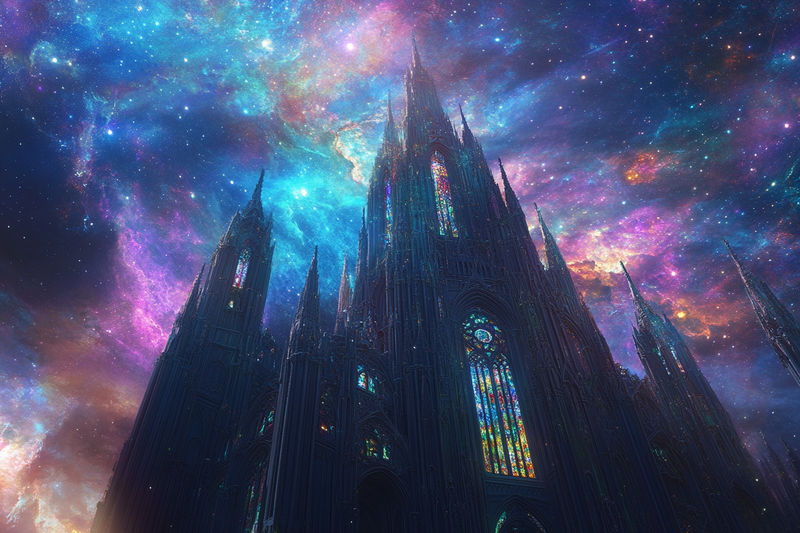 Celestial Cathedral Canvas