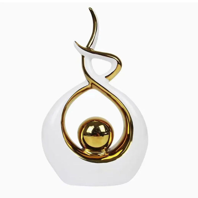 Modern Ceramic Feng Shui Wealth Ornaments - Prosperity Home Décor for Living Room, Home, Office