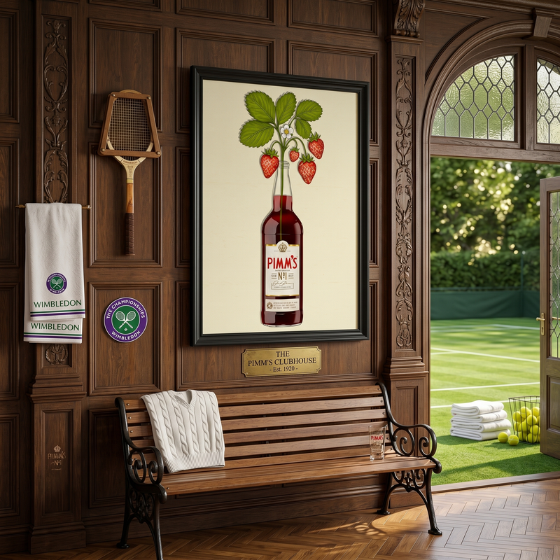 Pimms & Flowers - A5 Print