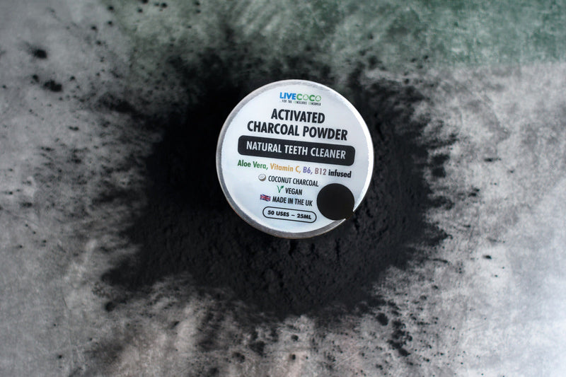 LiveCoco Teeth Cleaning Powder (Vitamins & Aloe Vera Infused)