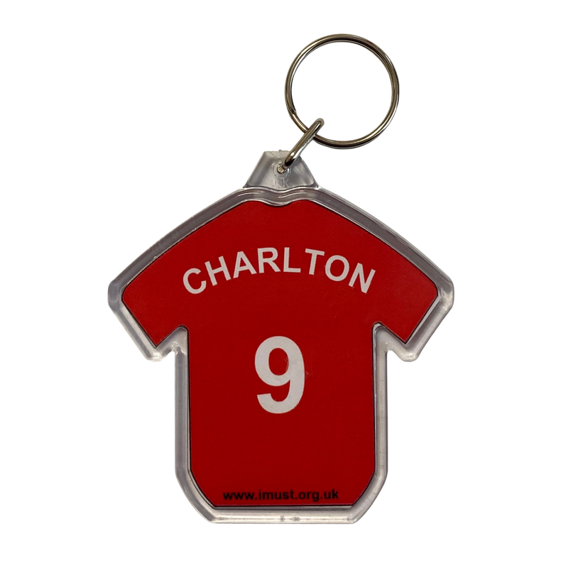 Sir Bobby Charlton Player Keyring