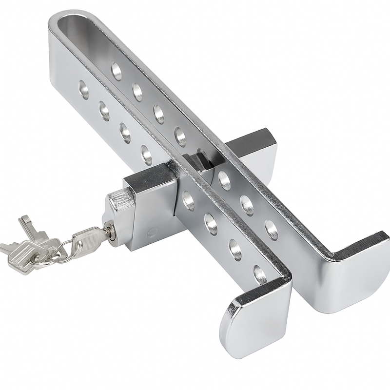Car Clutch Lock – Universal Steering Wheel & Brake Pedal Anti-Theft Device | Stainless Steel Security Tool for Car Pedals