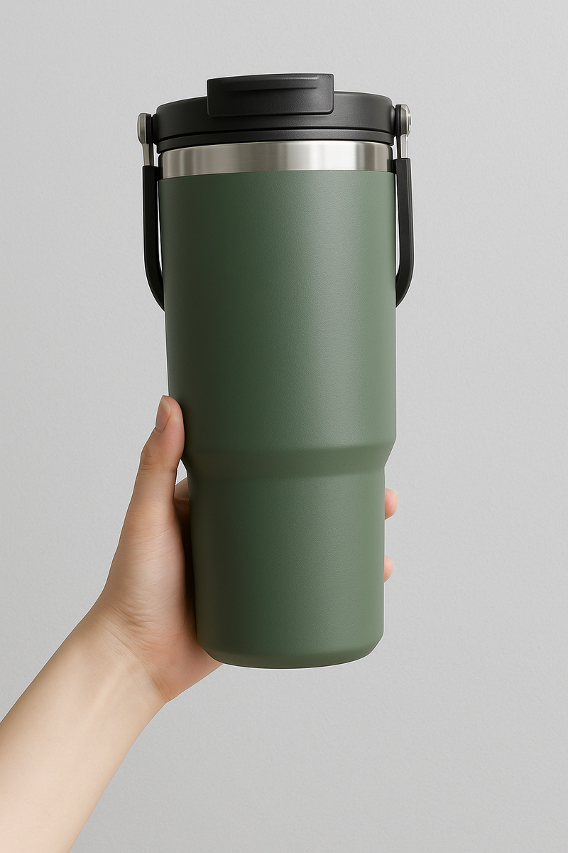 Tyeso Stainless Steel Tumbler Coffee Cup – Large Capacity Vacuum Insulated Travel Mug, Double Wall Thermal Car Water Bottle for Hot & Cold Drinks