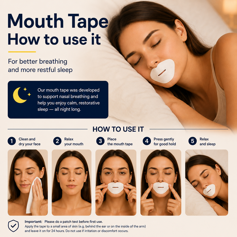 Brightr Mouth Tape for better Nasal Breathing