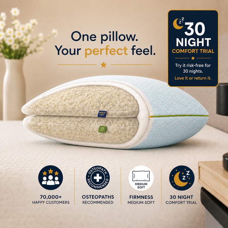 Brightr® Stella Hybrid Neck Relief pillow