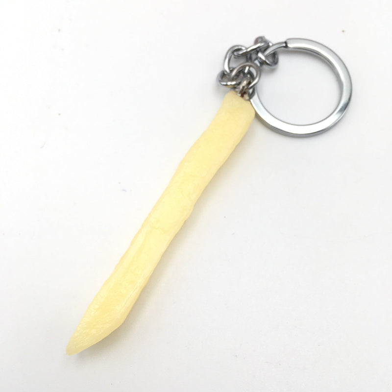 Chicken Nugget Keychain - Realistic Fried Chicken Bag Charm for Purses & Wallets