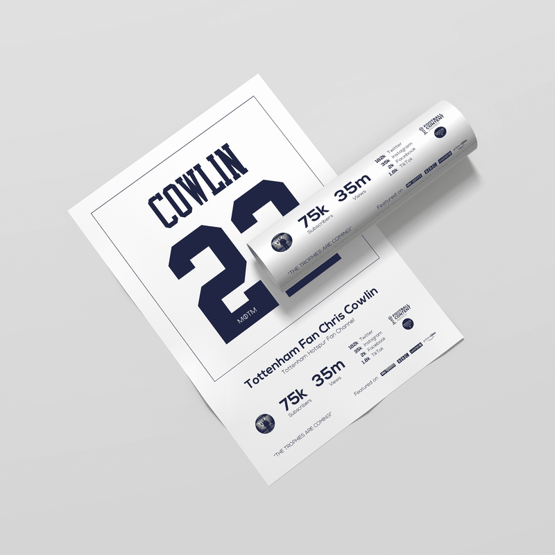 Personalised Football Player Stats Print