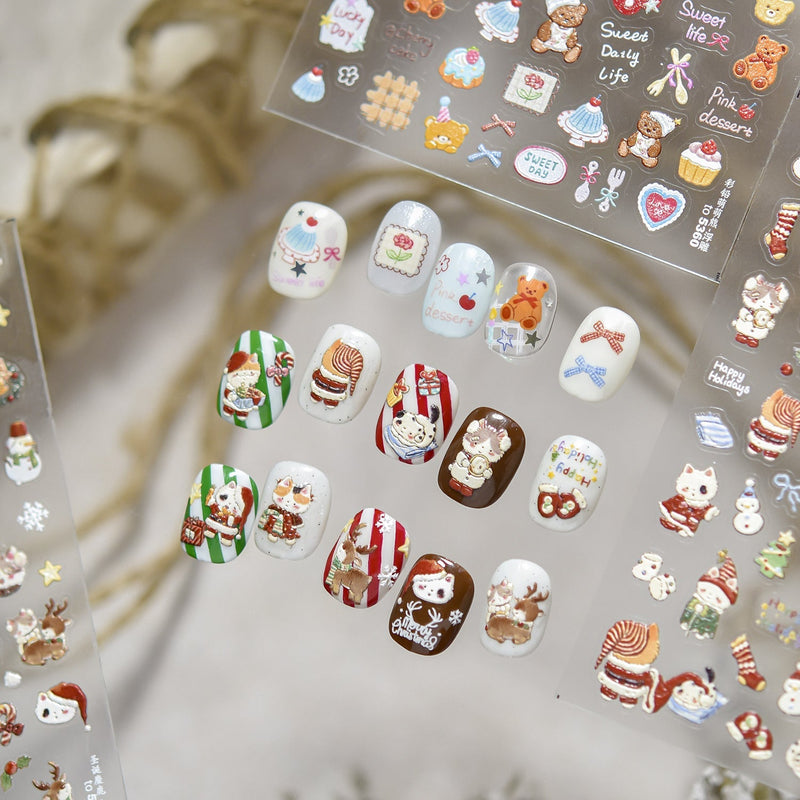 Hello Claws | Christmas Kitty Nail Deco Sticker