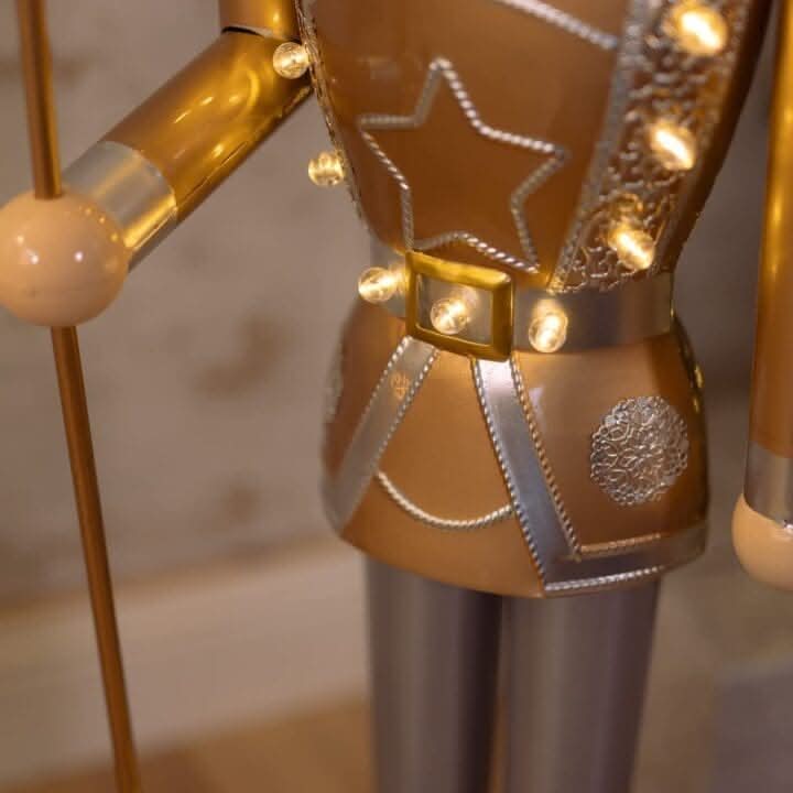 4ft Giant Light Up Christmas Nutcracker with 10 Warm LEDs
