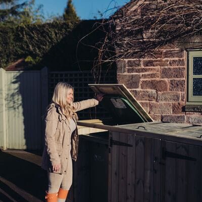 Churnet Valley Deluxe Triple Bin Store