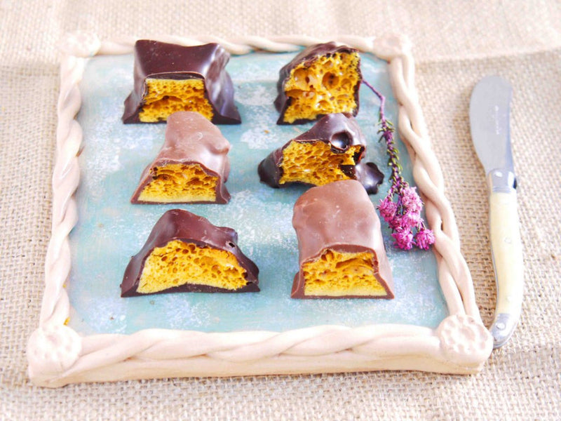 Chocolate Honeycomb - Handmade Dark Chocolate Cinder Toffee (250g)