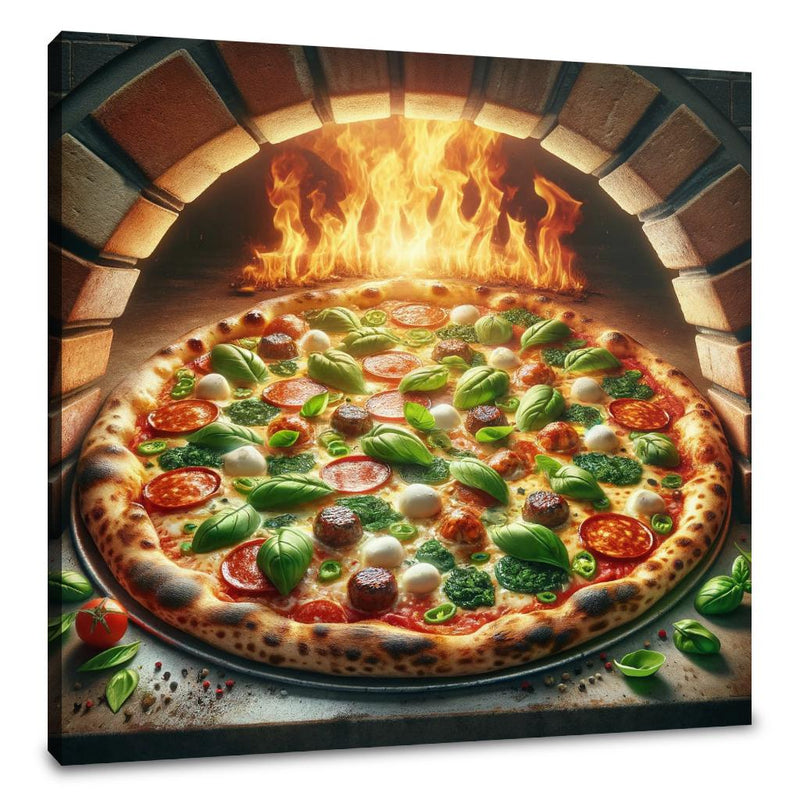Rustic Italian Pizza Canvas