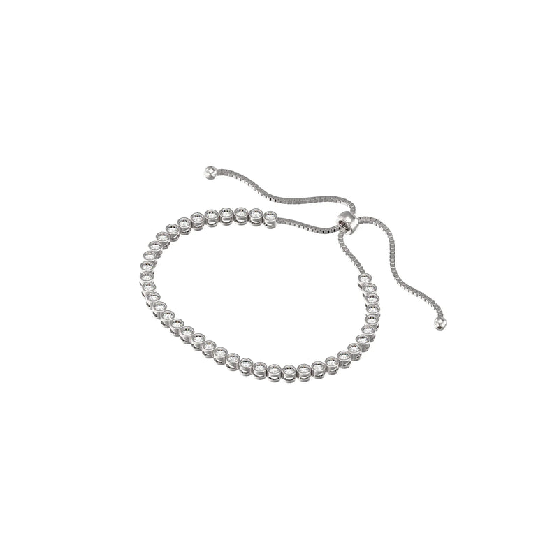 Classic Cubic Zirconia Bolo Bracelet