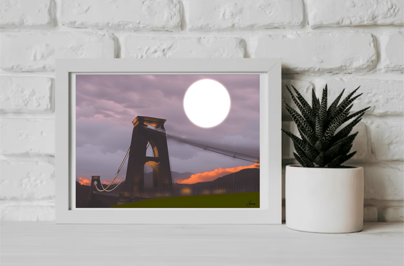 Bristol Suspension Bridge – Moody Night Print