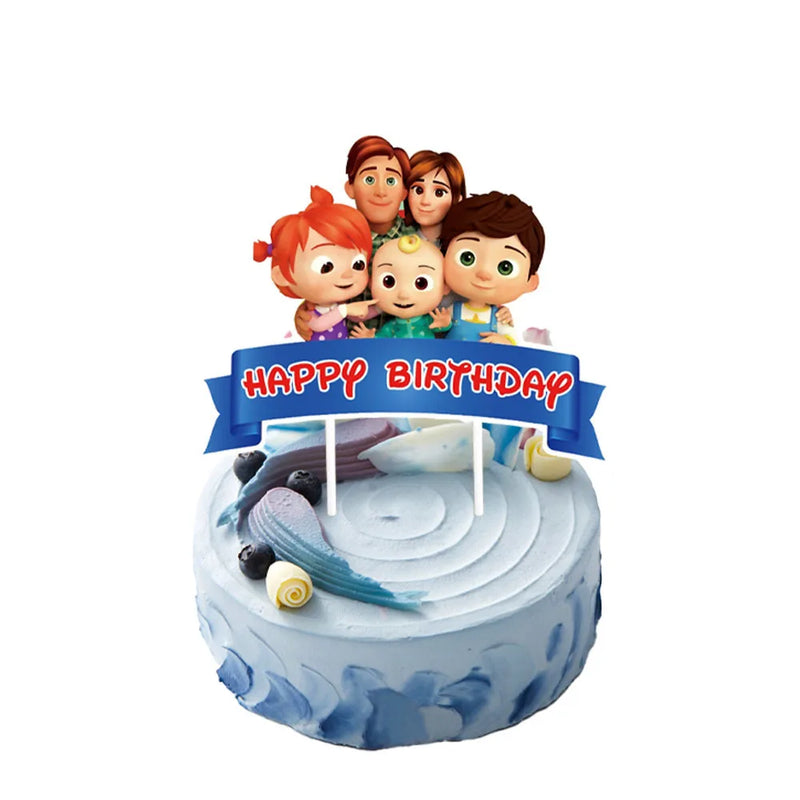 Cocomelon Kids Birthday Party Decorations Balloons Cups Plates Baby Shower Gift