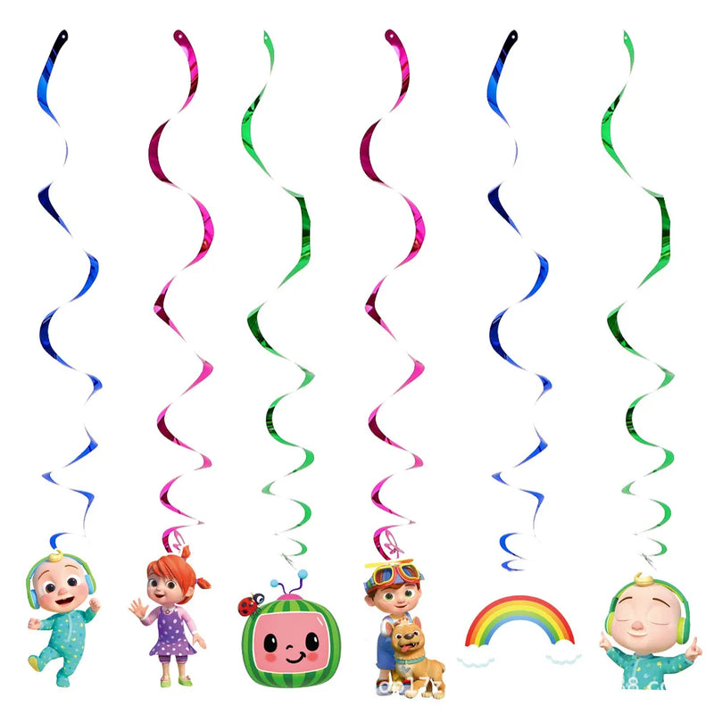 Cocomelon Kids Birthday Party Decorations Balloons Cups Plates Baby Shower Gift