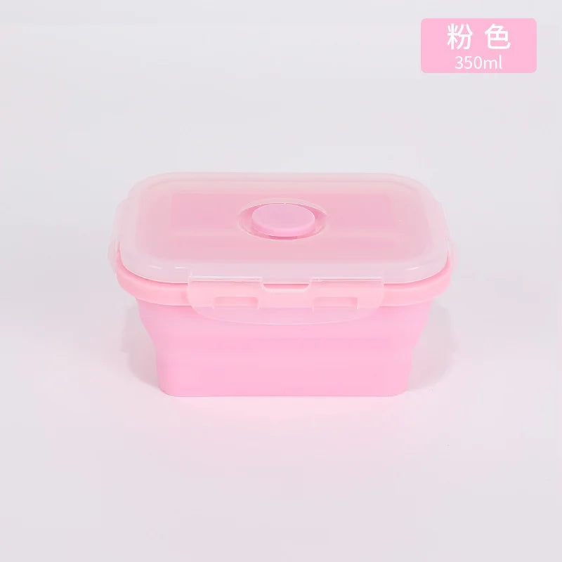 Collapsible Silicone Food Storage Containers with Lids & Vents - Kitchen Meal Prep Container Set