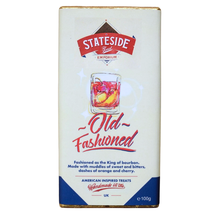 Stateside | Bourbon Old Fashioned Dark Chocolate Bar | 90g