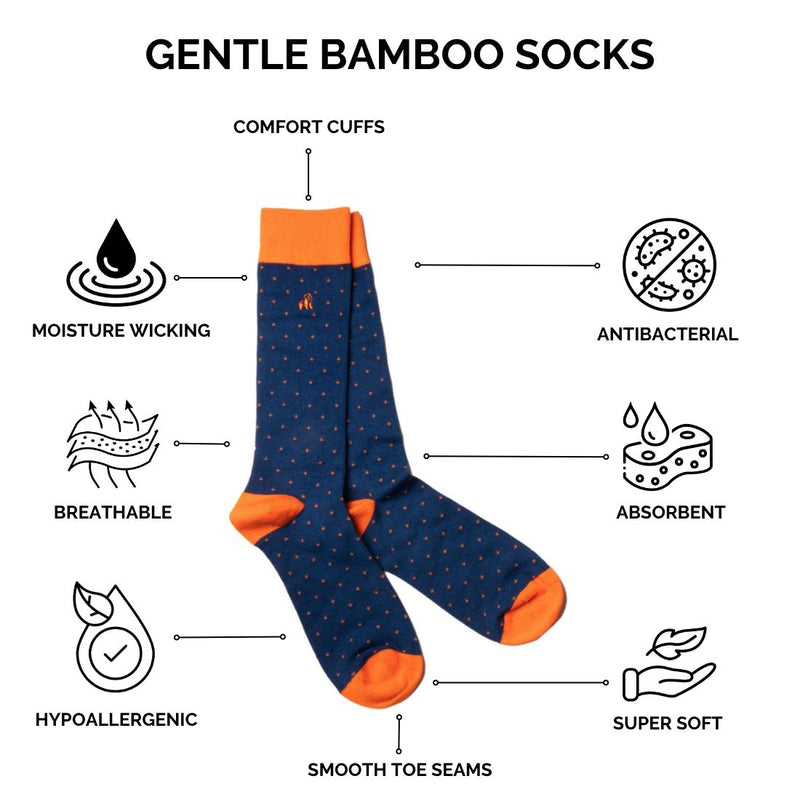 Flamingo Bamboo Socks (Comfort Cuff)