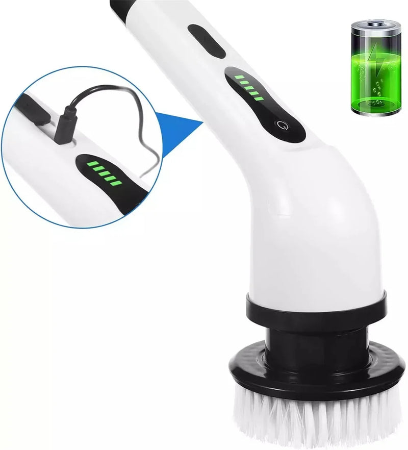 9-in-1 Electric Spin Scrubber Handheld Cleaning Brush – Cordless Power Scrubber