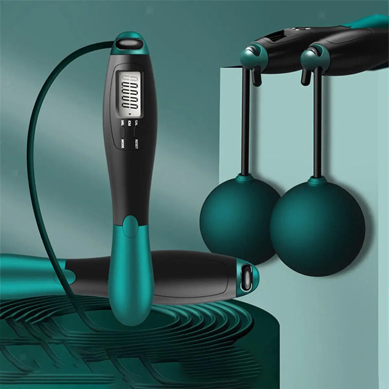 Cordless Jump Rope Ropeless Skipping Rope with Digital Counter Home Fitness