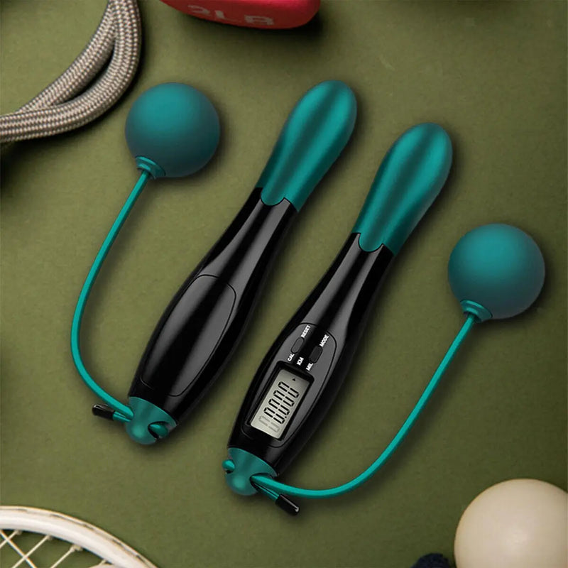 Cordless Jump Rope Ropeless Skipping Rope with Digital Counter Home Fitness