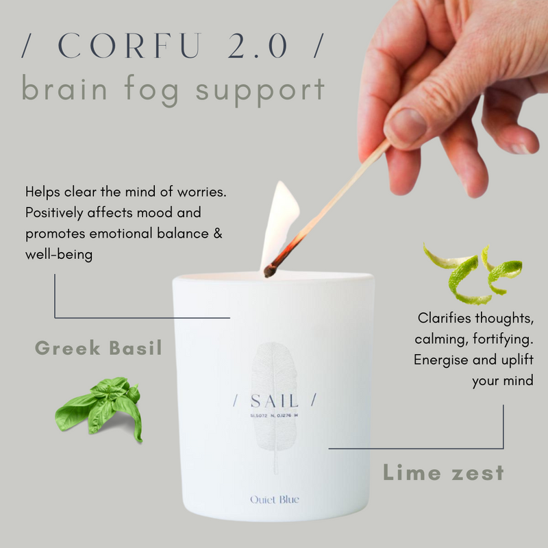 CORFU 2.0 Lime + Basil Wellbeing Candle