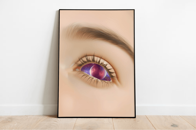 Eye in the Cosmos – Galaxy Eye Art Print