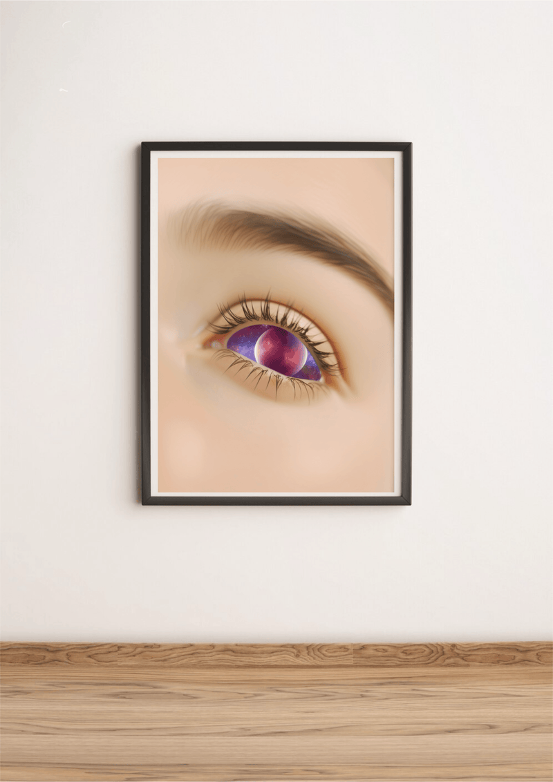 Eye in the Cosmos – Galaxy Eye Art Print