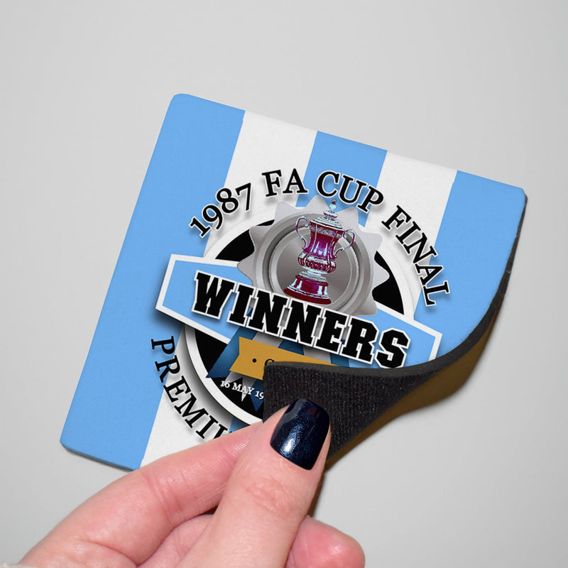 Coventry FA Cup - Football Coaster - Square Or Circle