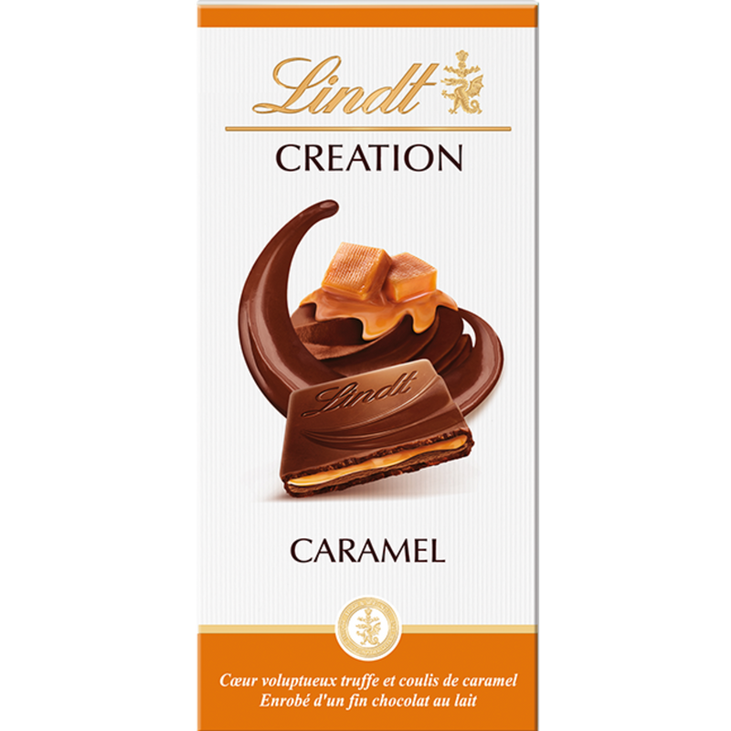 Lindt Creation | Caramel Milk Chocolate | 150g Bar