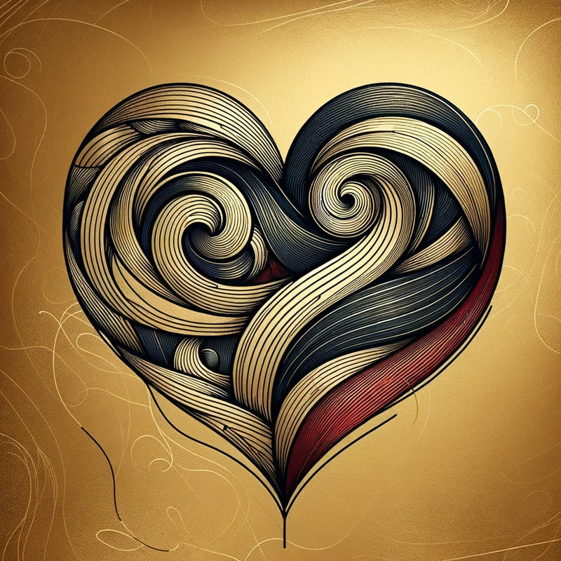 Crimson Heart Canvas