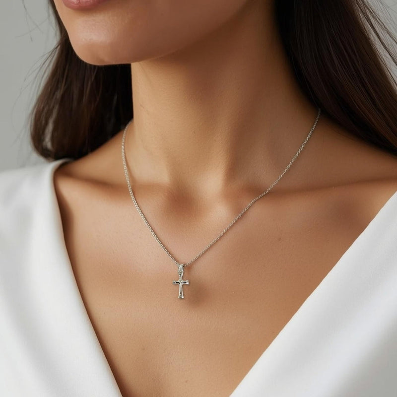 Cross Silver Necklace