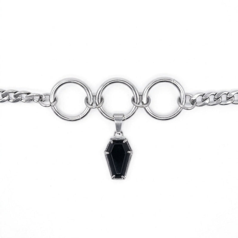 Crypt Black Coffin Choker