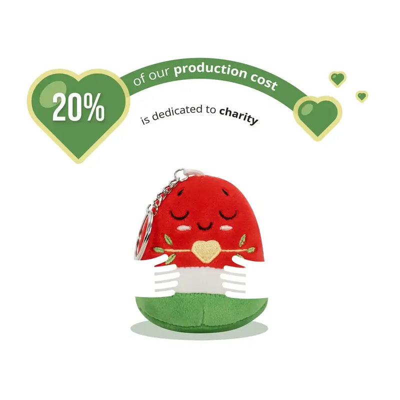 Nūr Watermelon Keyring (8cm) | Islamic Toys for Kids